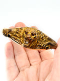 Victorian gold-filled Bates & Bacon lion bangle bracelet