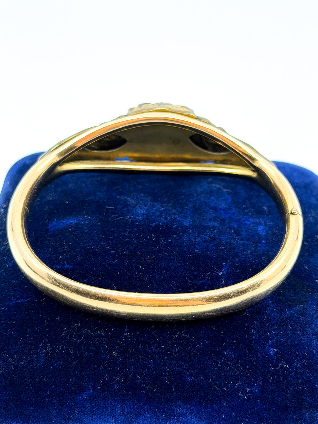 Victorian gold-filled Bates & Bacon lion bangle bracelet